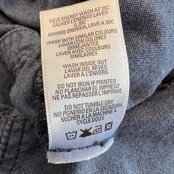 Sundry Dark Chambray Button Down Jumpsuit Size S (1) - Picture 6 of 7